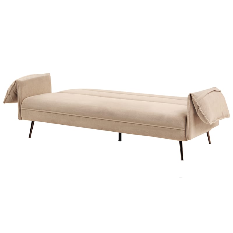 3-seters sofa Vayla - Lysebrun - Møbler - Sofaer - Sovesofaer - 3 seters sovesofa
