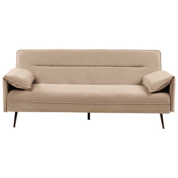 3-seters sofa Vayla - Lysebrun - Møbler - Sofaer - Sovesofaer - 3 seters sovesofa