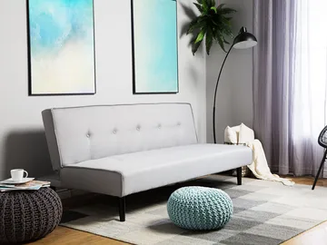 3-seters sofa Visby - Lysegrå - Møbler - Sofaer - Sovesofaer - 3 seters sovesofa