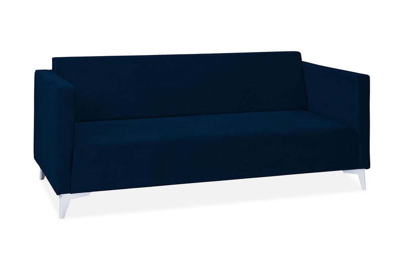 3-seter Sofa Szafir 82x176 cm - Hvit - Fløyelssofaer - 3 seters sovesofa