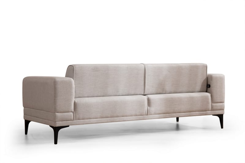 3-seter Sovesofa Naoko - Beige - 3 seters sovesofa