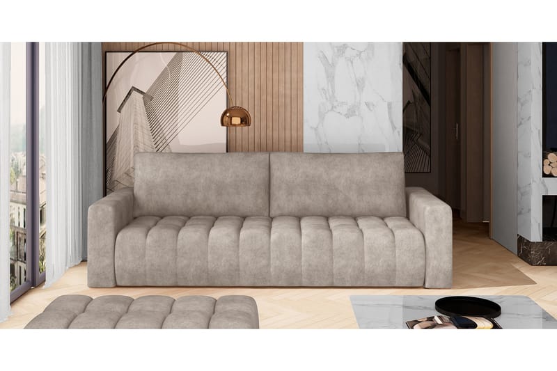 3-seter Sovesofa Salitrera - Beige - 3 seters sovesofa