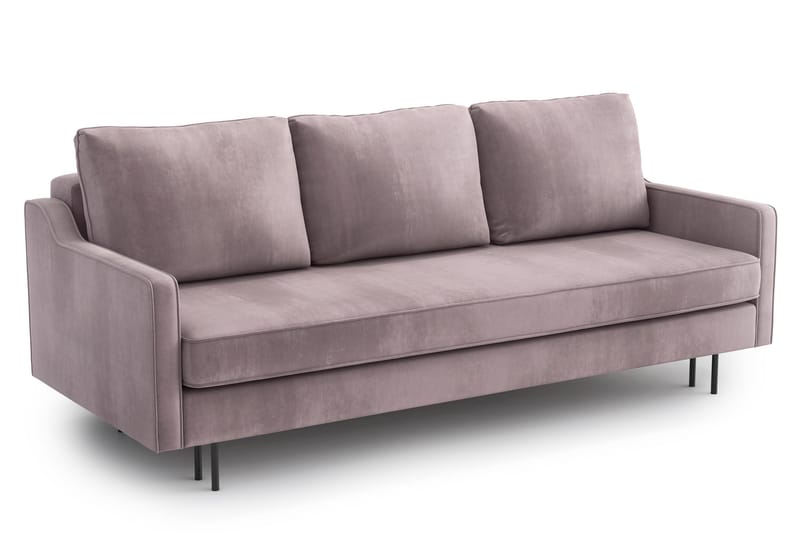 3-seter Sovesofa Vickan - Rosa - 3 seters sovesofa