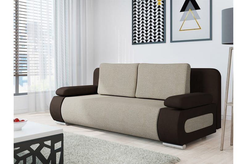 3-seters Sovesofa - Beige - 3 seters sovesofa