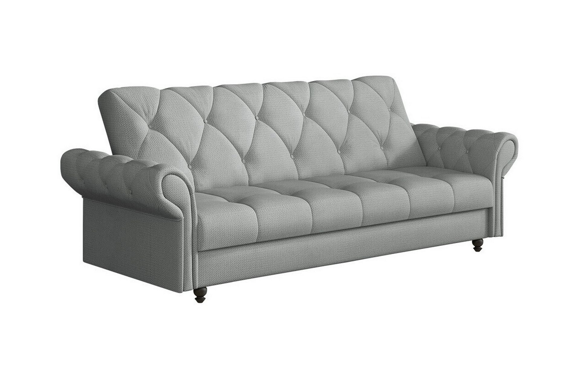 3-seters Sovesofa Denegal - Lysegrå - Møbler - Sofaer - Sovesofaer - 3 seters sovesofa