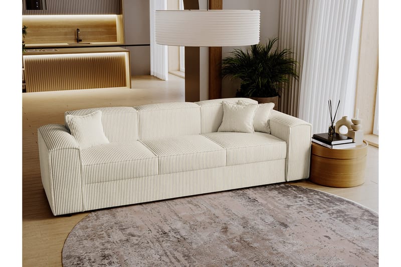 3-seters Sovesofa Knocklong - Beige - 3 seters sovesofa