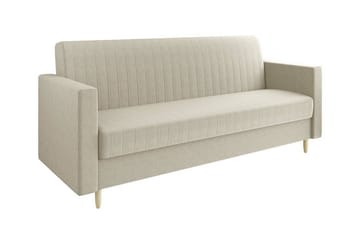 3-seters Sovesofa Midfeld - Beige - Møbler - Sofaer - Sovesofaer - 3 seters sovesofa