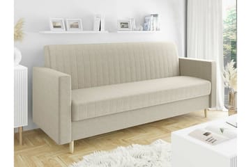 3-seters Sovesofa Midfeld - Beige - Møbler - Sofaer - Sovesofaer - 3 seters sovesofa