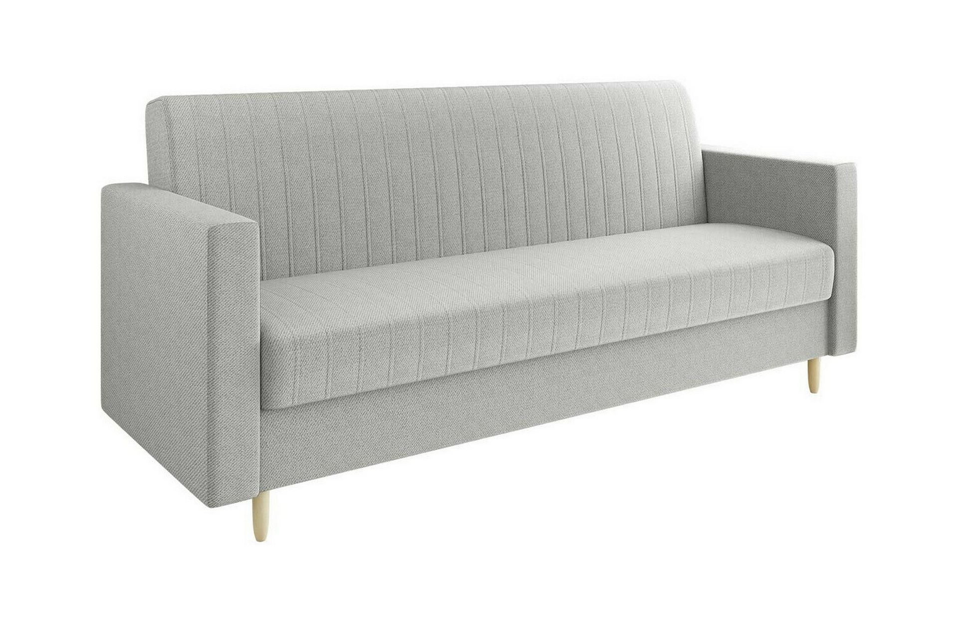 3-seters Sovesofa Midfeld - Lysegrå - Møbler - Sofaer - Sovesofaer - 3 seters sovesofa