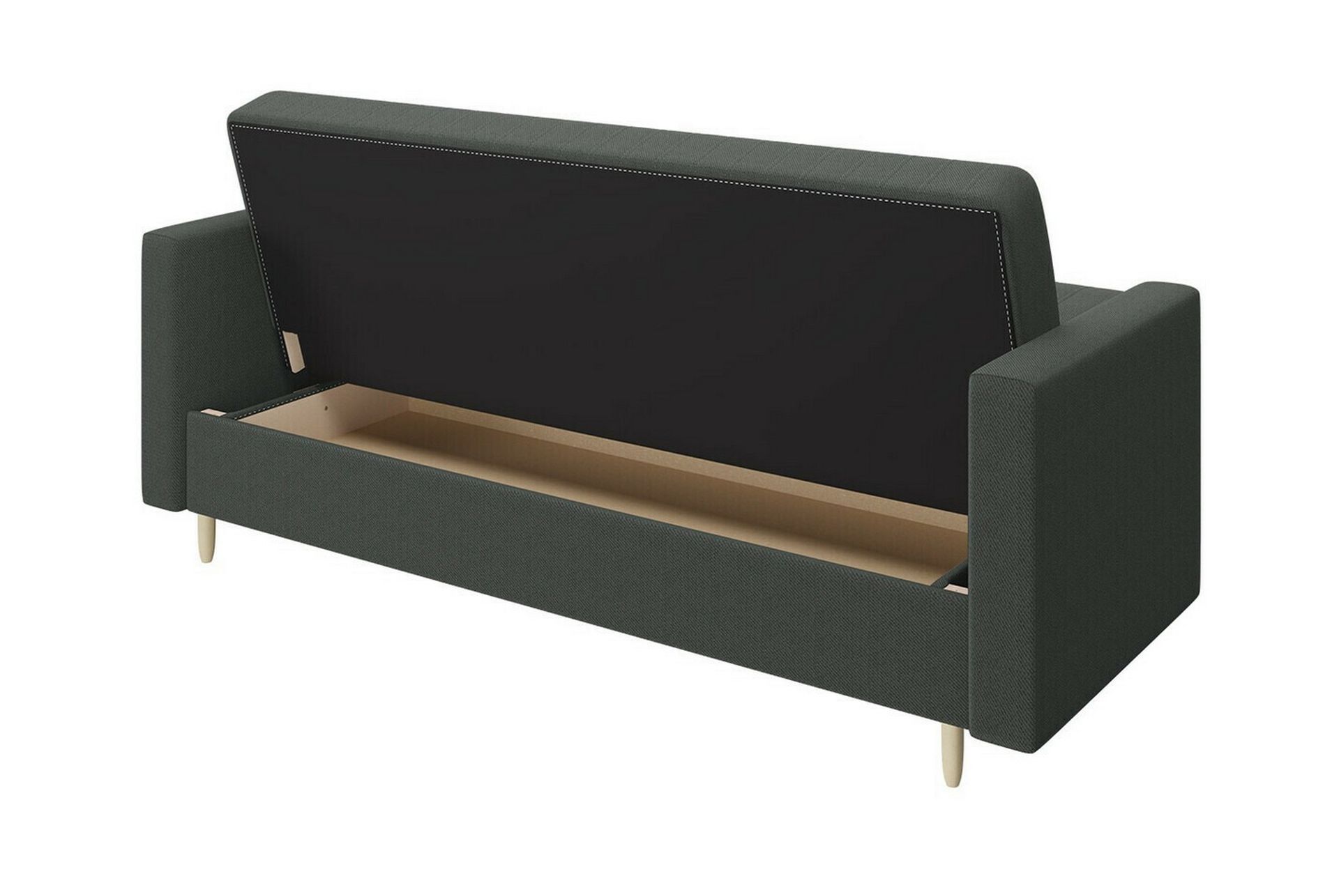 3-seters Sovesofa Midfeld - Lysegrå - Møbler - Sofaer - Sovesofaer - 3 seters sovesofa