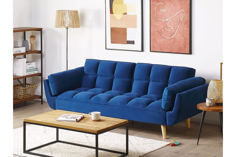3-seters Sovesofa seng Lutarp - Blå - Møbler - Sofaer - Sovesofaer - 3 seters sovesofa