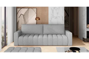 Alazaro 3-seter Sovesofa - Grå - Møbler - Sofaer - Sovesofaer - 3 seters sovesofa