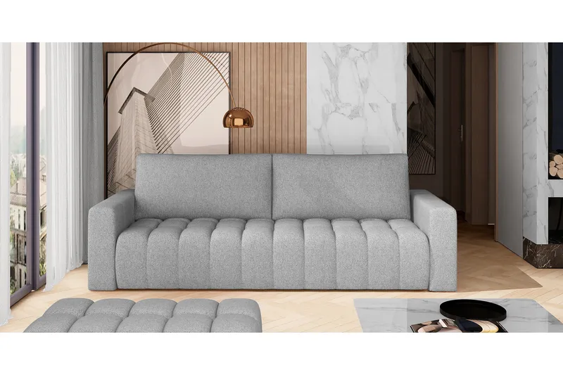 Alazaro 3-seter Sovesofa, Grå