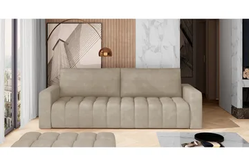 Alazaro 3-seter Sovesofa - Grå - Møbler - Sofaer - Sovesofaer - 3 seters sovesofa