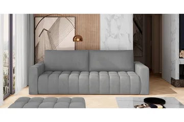 Alazaro 3-seter Sovesofa - Grå - Møbler - Sofaer - Sovesofaer - 3 seters sovesofa