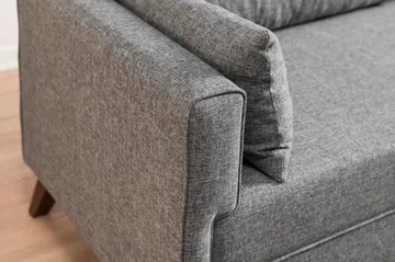 Antigua 3-seter Sovesofa 150x190 cm i Stoff - Grå - Møbler - Sofaer - Sovesofaer - 3 seters sovesofa