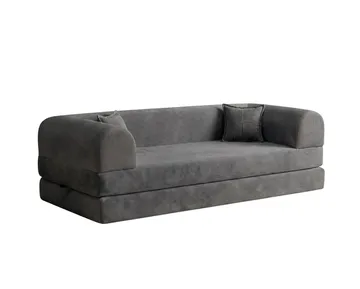 3-seters sovesofa Atelier Del Sofa Legom Eco (190 x 90 x 25 cm) Antrasitt - Møbler - Sofaer - Sovesofaer - 3 seters sovesofa
