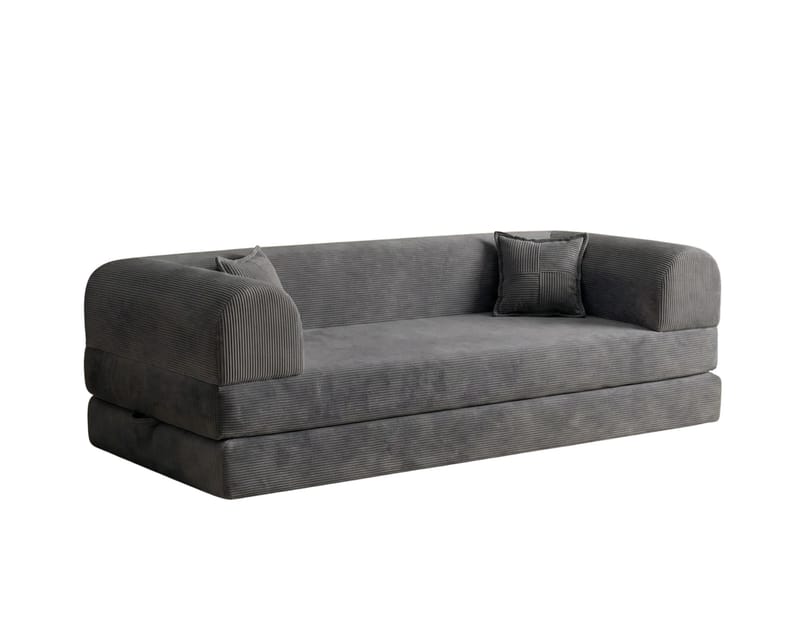 3-seters sovesofa Atelier Del Sofa Legom Eco (190 x 90 x 25 cm) Antrasitt - Møbler - Sofaer - Sovesofaer - 3 seters sovesofa