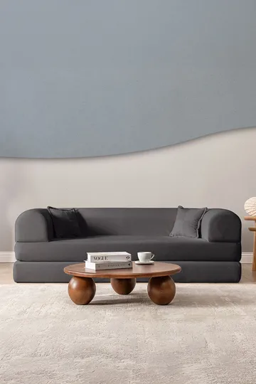 3-seters sovesofa Atelier Del Sofa Legom Eco (190 x 90 x 25 cm) Antrasitt - Møbler - Sofaer - Sovesofaer - 3 seters sovesofa