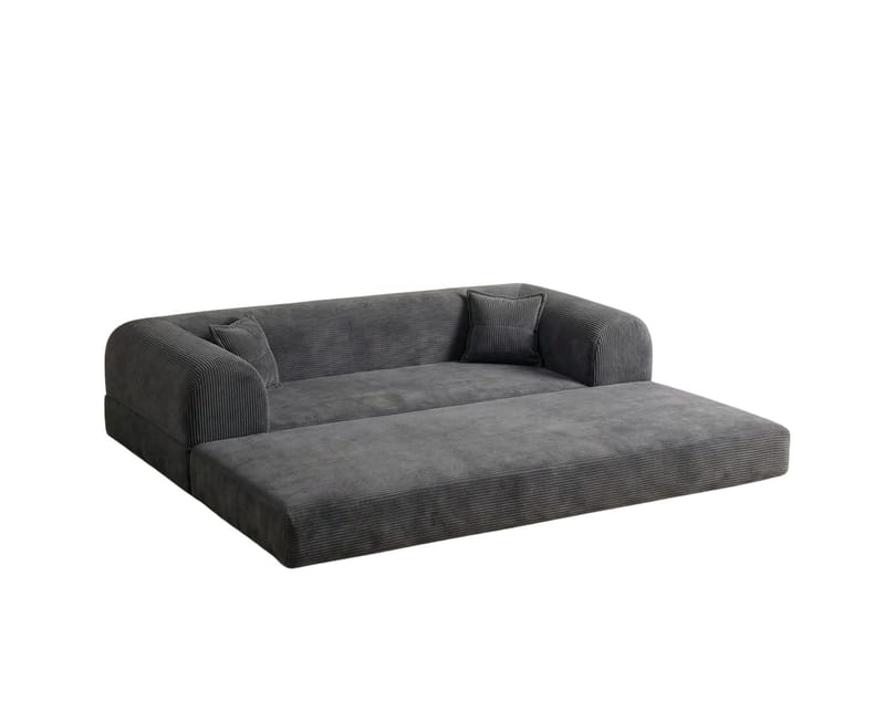 3-seters sovesofa Atelier Del Sofa Legom Eco (190 x 90 x 25 cm) Antrasitt - Møbler - Sofaer - Sovesofaer - 3 seters sovesofa