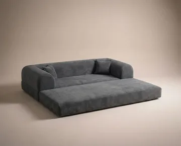 3-seters sovesofa Atelier Del Sofa Legom Eco (190 x 90 x 25 cm) Antrasitt - Møbler - Sofaer - Sovesofaer - 3 seters sovesofa