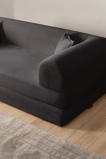 3-seters sovesofa Atelier Del Sofa Legom Eco (190 x 90 x 25 cm) Antrasitt - Møbler - Sofaer - Sovesofaer - 3 seters sovesofa