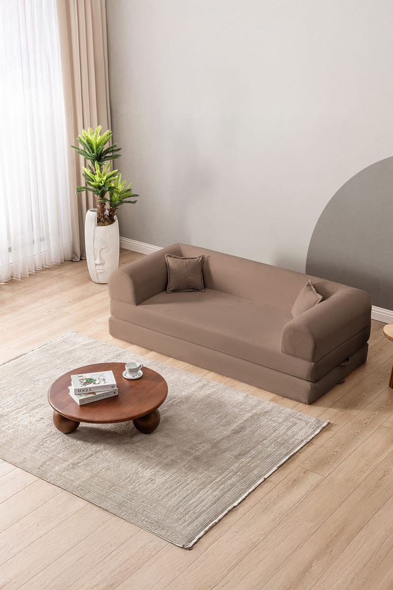 3-seters sovesofa Atelier Del Sofa Legom Eco (190 x 90 x 25 cm) Beige - Møbler - Sofaer - Sovesofaer - 3 seters sovesofa