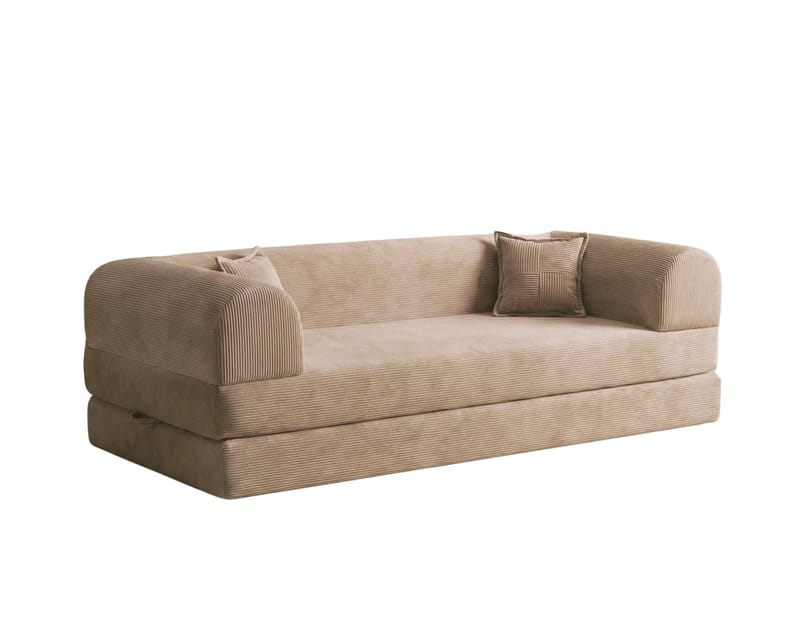 3-seters sovesofa Atelier Del Sofa Legom Eco (190 x 90 x 25 cm) Beige - Møbler - Sofaer - Sovesofaer - 3 seters sovesofa