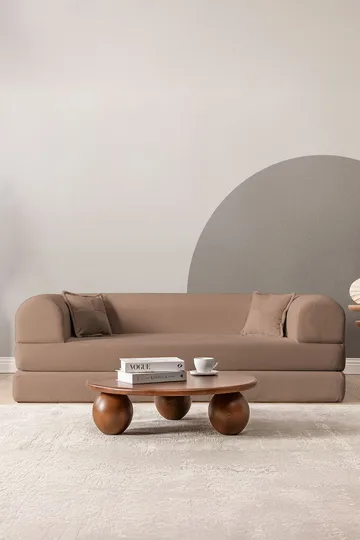 3-seters sovesofa Atelier Del Sofa Legom Eco (190 x 90 x 25 cm) Beige - Møbler - Sofaer - Sovesofaer - 3 seters sovesofa