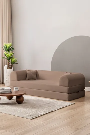 3-seters sovesofa Atelier Del Sofa Legom Eco (190 x 90 x 25 cm) Beige - Møbler - Sofaer - Sovesofaer - 3 seters sovesofa