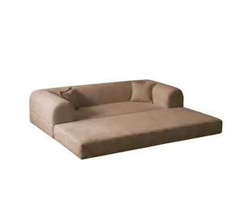 3-seters sovesofa Atelier Del Sofa Legom Eco (190 x 90 x 25 cm) Beige - Møbler - Sofaer - Sovesofaer - 3 seters sovesofa