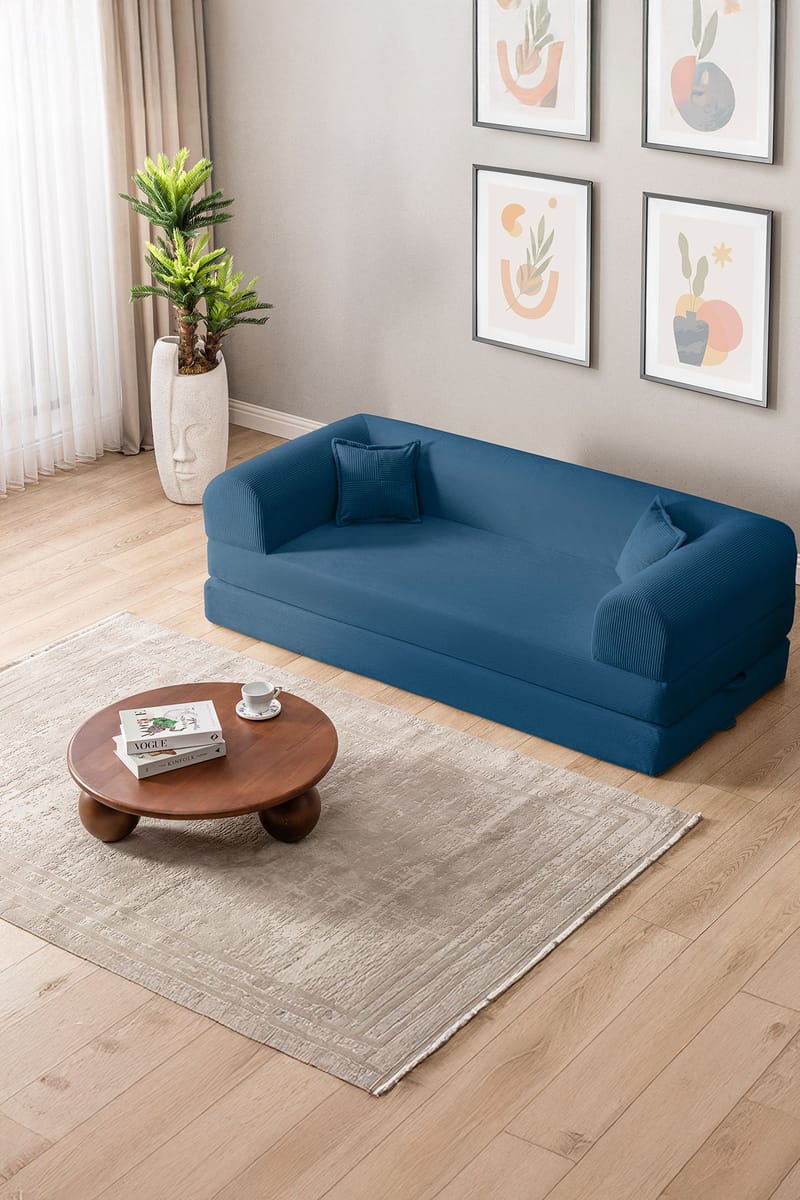 3-seters sovesofa Atelier Del Sofa Legom Eco (190 x 90 x 25 cm) Blå - Møbler - Sofaer - Sovesofaer - 3 seters sovesofa