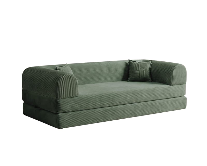 3-seters sovesofa Atelier Del Sofa Legom Eco (190 x 90 x 25 cm) Grønn - Møbler - Sofaer - Sovesofaer - 3 seters sovesofa