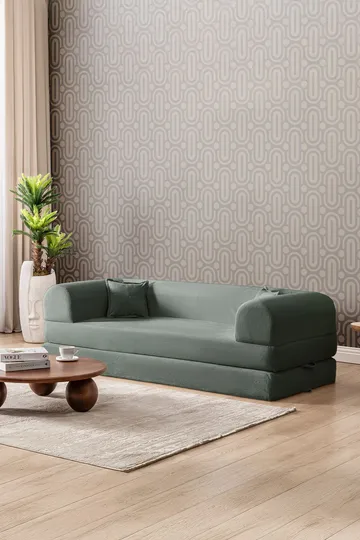 3-seters sovesofa Atelier Del Sofa Legom Eco (190 x 90 x 25 cm) Grønn - Møbler - Sofaer - Sovesofaer - 3 seters sovesofa