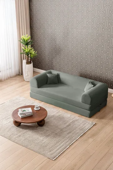 3-seters sovesofa Atelier Del Sofa Legom Eco (190 x 90 x 25 cm) Grønn - Møbler - Sofaer - Sovesofaer - 3 seters sovesofa