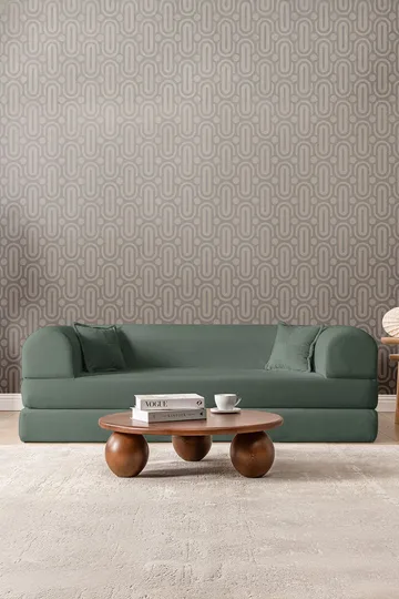 3-seters sovesofa Atelier Del Sofa Legom Eco (190 x 90 x 25 cm) Grønn - Møbler - Sofaer - Sovesofaer - 3 seters sovesofa