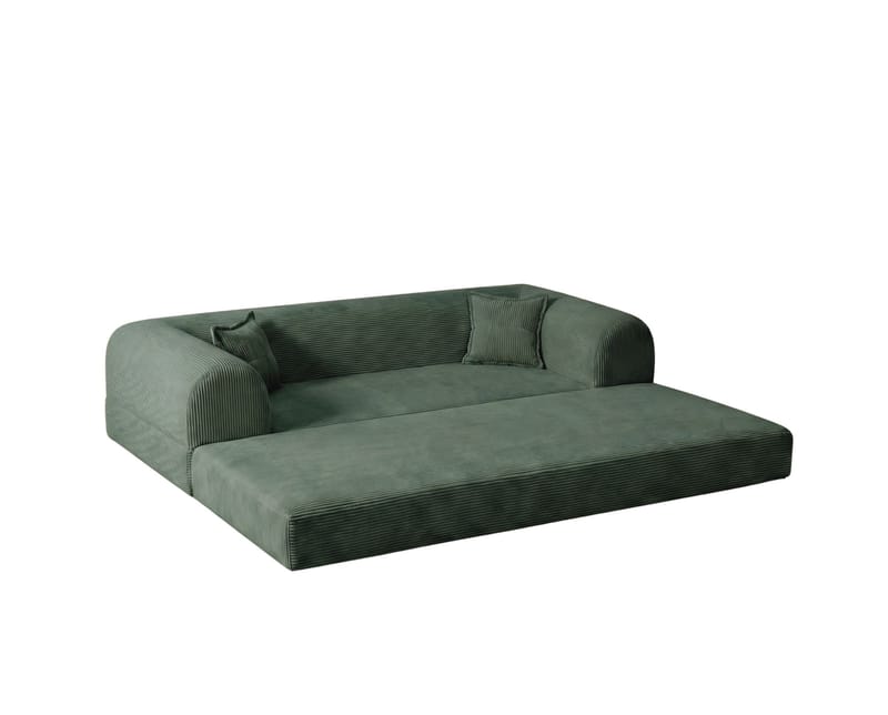 3-seters sovesofa Atelier Del Sofa Legom Eco (190 x 90 x 25 cm) Grønn - Møbler - Sofaer - Sovesofaer - 3 seters sovesofa