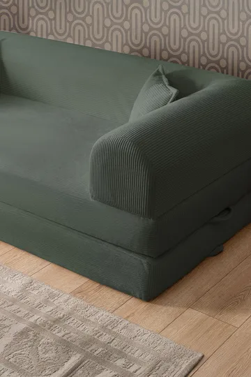 3-seters sovesofa Atelier Del Sofa Legom Eco (190 x 90 x 25 cm) Grønn - Møbler - Sofaer - Sovesofaer - 3 seters sovesofa