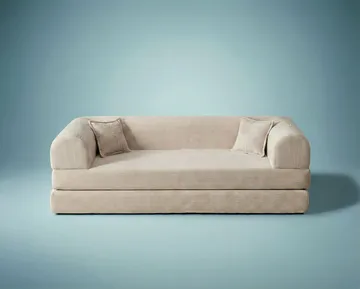 3-seters sovesofa Atelier Del Sofa Legom Eco (190 x 90 x 25 cm) Krem - Møbler - Sofaer - Sovesofaer - 3 seters sovesofa