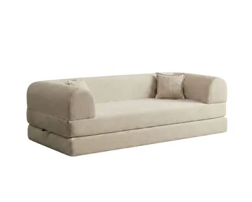 3-seters sovesofa Atelier Del Sofa Legom Eco (190 x 90 x 25 cm) Krem - Møbler - Sofaer - Sovesofaer - 3 seters sovesofa