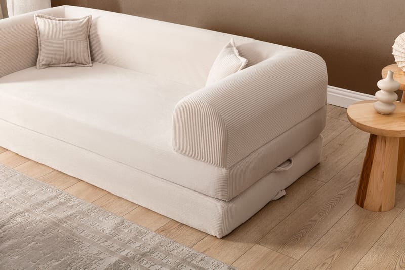 3-seters sovesofa Atelier Del Sofa Legom Eco (190 x 90 x 25 cm) Krem - Møbler - Sofaer - Sovesofaer - 3 seters sovesofa