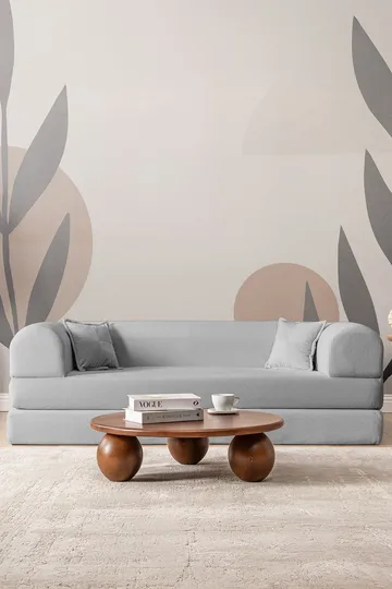3-seters sovesofa Atelier Del Sofa Legom Eco (190 x 90 x 25 cm) Lysegrå - Møbler - Sofaer - Sovesofaer - 3 seters sovesofa