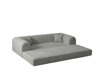 3-seters sovesofa Atelier Del Sofa Legom Eco (190 x 90 x 25 cm) Lysegrå - Møbler - Sofaer - Sovesofaer - 3 seters sovesofa