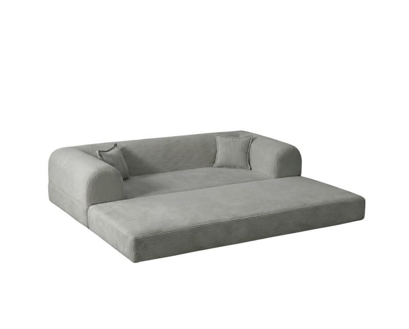 3-seters sovesofa Atelier Del Sofa Legom Eco (190 x 90 x 25 cm) Lysegrå - Møbler - Sofaer - Sovesofaer - 3 seters sovesofa