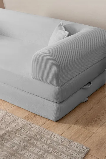 3-seters sovesofa Atelier Del Sofa Legom Eco (190 x 90 x 25 cm) Lysegrå - Møbler - Sofaer - Sovesofaer - 3 seters sovesofa