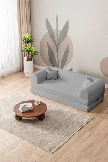 3-seters sovesofa Atelier Del Sofa Legom Eco (190 x 90 x 25 cm) Lysegrå - Møbler - Sofaer - Sovesofaer - 3 seters sovesofa