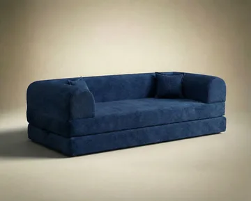 3-seters sovesofa Atelier Del Sofa Legom Eco (190 x 90 x 25 cm) Marineblå - Møbler - Sofaer - Sovesofaer - 3 seters sovesofa