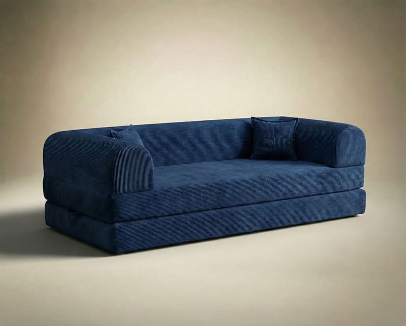 3-seters sovesofa Atelier Del Sofa Legom Eco (190 x 90 x 25 cm) Marineblå - Møbler - Sofaer - Sovesofaer - 3 seters sovesofa