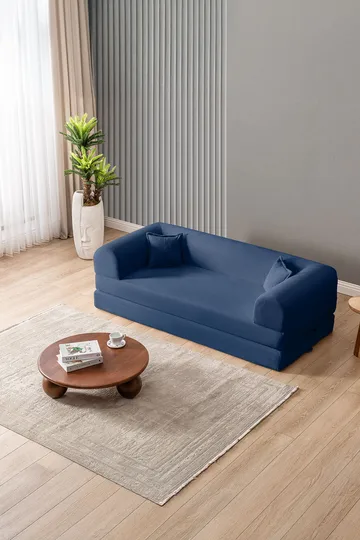 3-seters sovesofa Atelier Del Sofa Legom Eco (190 x 90 x 25 cm) Marineblå - Møbler - Sofaer - Sovesofaer - 3 seters sovesofa