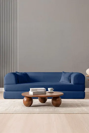3-seters sovesofa Atelier Del Sofa Legom Eco (190 x 90 x 25 cm) Marineblå - Møbler - Sofaer - Sovesofaer - 3 seters sovesofa